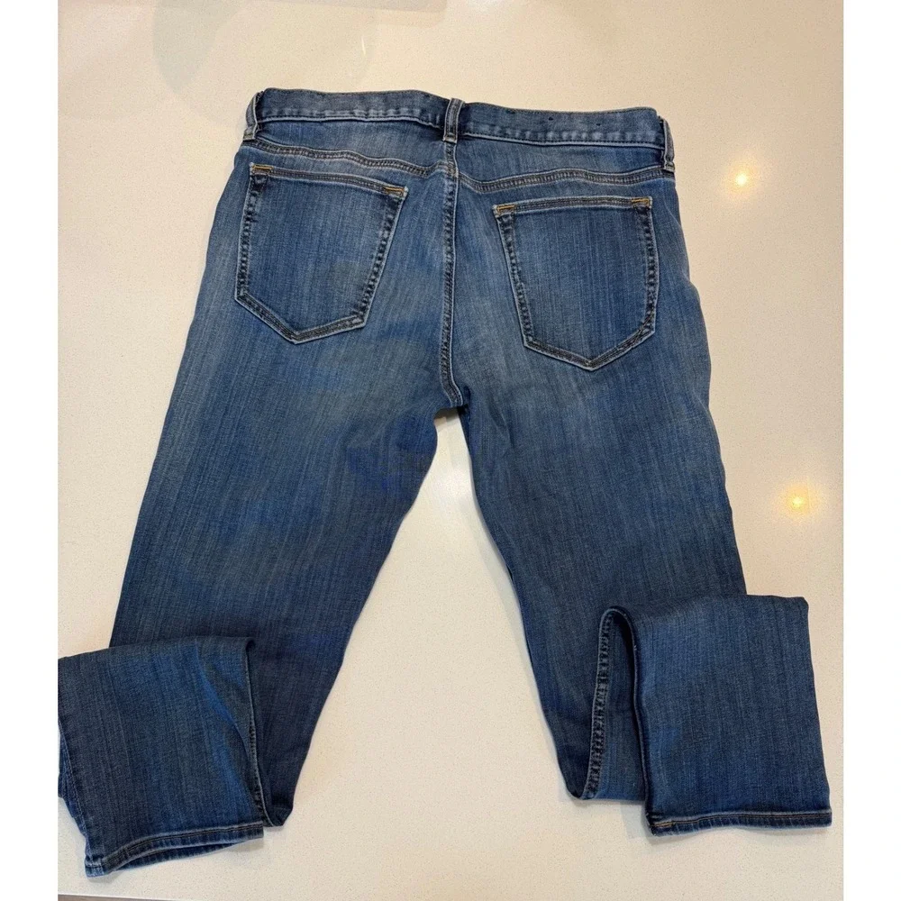 Banana Republic Traveler Jeans Mens 32x32 Slim Fit Med Wash Blue Denim Stretch